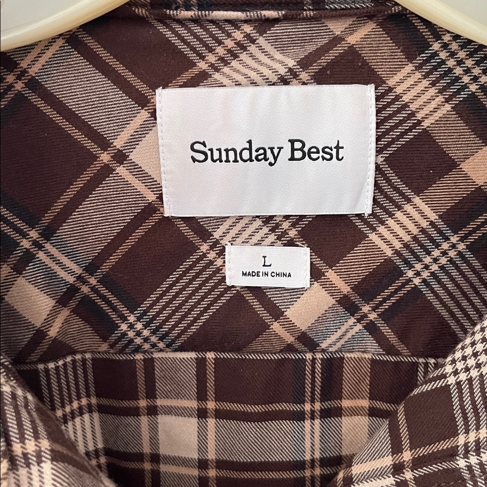 Aritzia Sunday best flannel tunic Large NWT - Picture 5 of 10